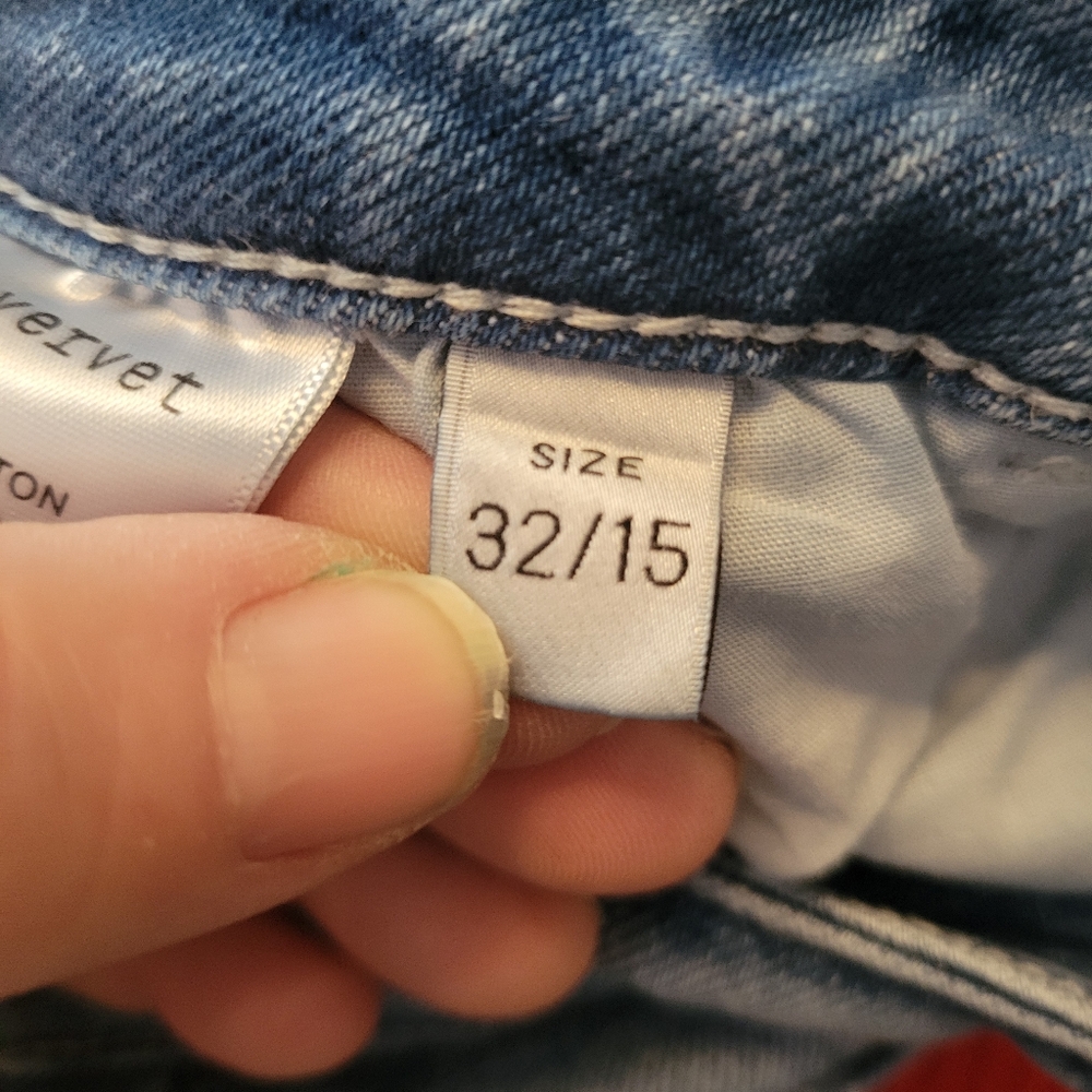 Lovervet By Vervet Women's Distressed Blue Jeans Size 32/15 - Picture 4 of 6